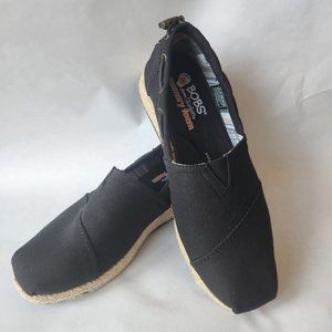 Skechers BOBS Highlight Set Sail Espadrille Wedge Slip-On EUC